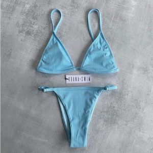Koana Swim Ribbed Willow set- baby blue